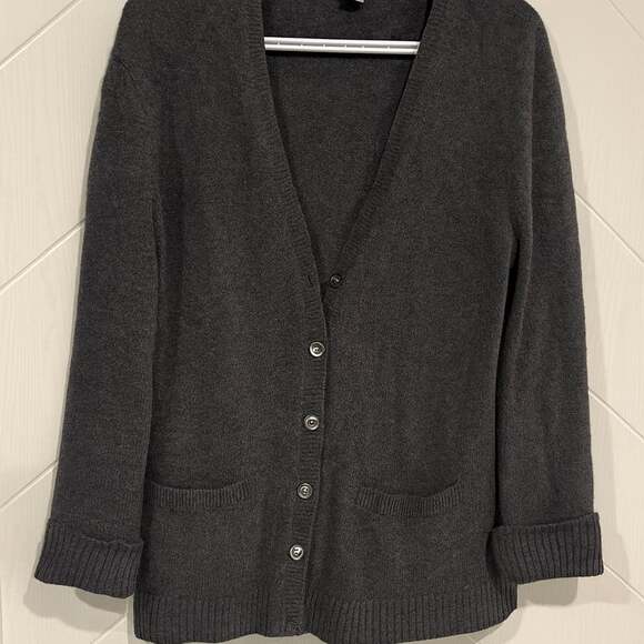 J. Crew Sweaters - JCrew Lambswool Gray Women's Cardigan